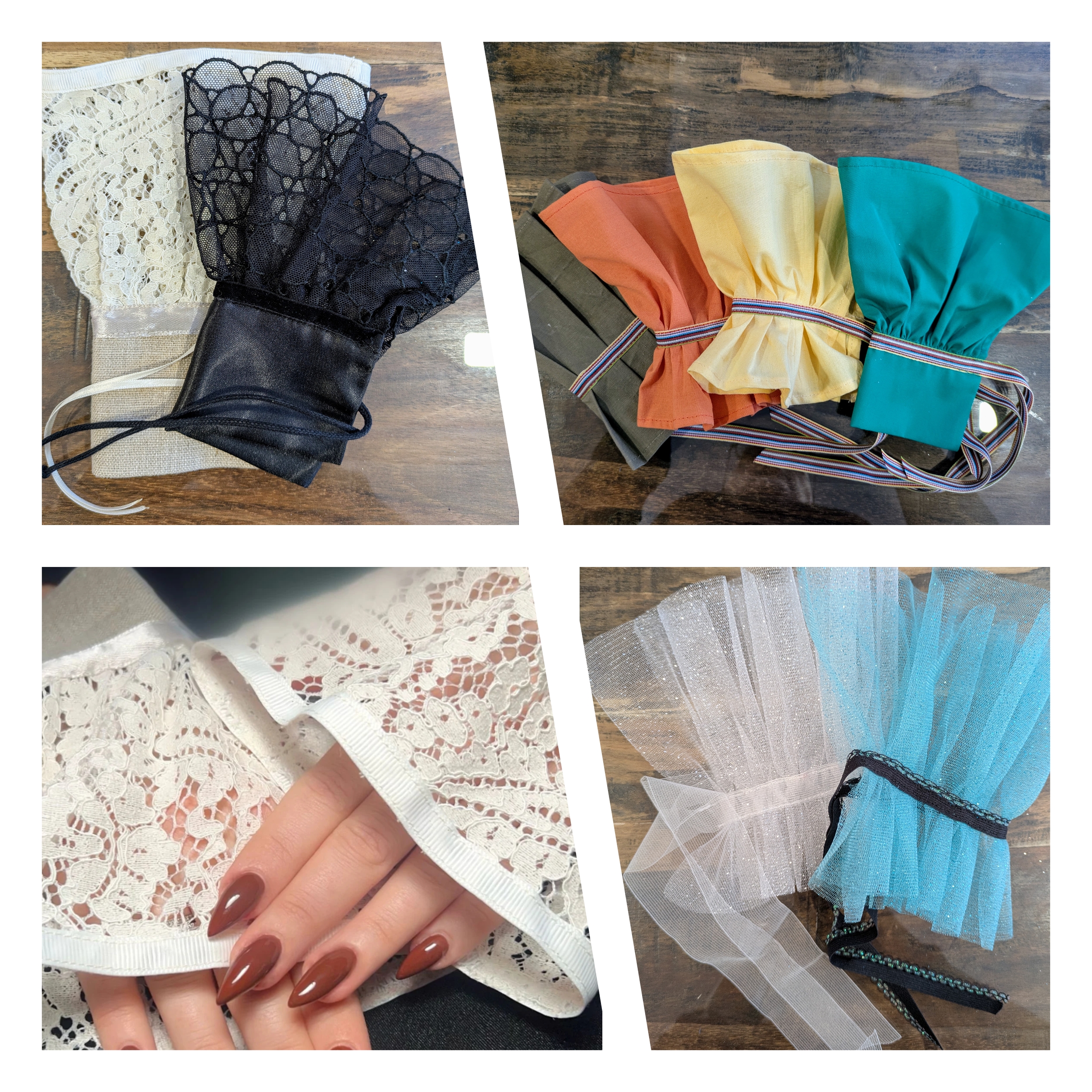 chutes de tissus/manchettes