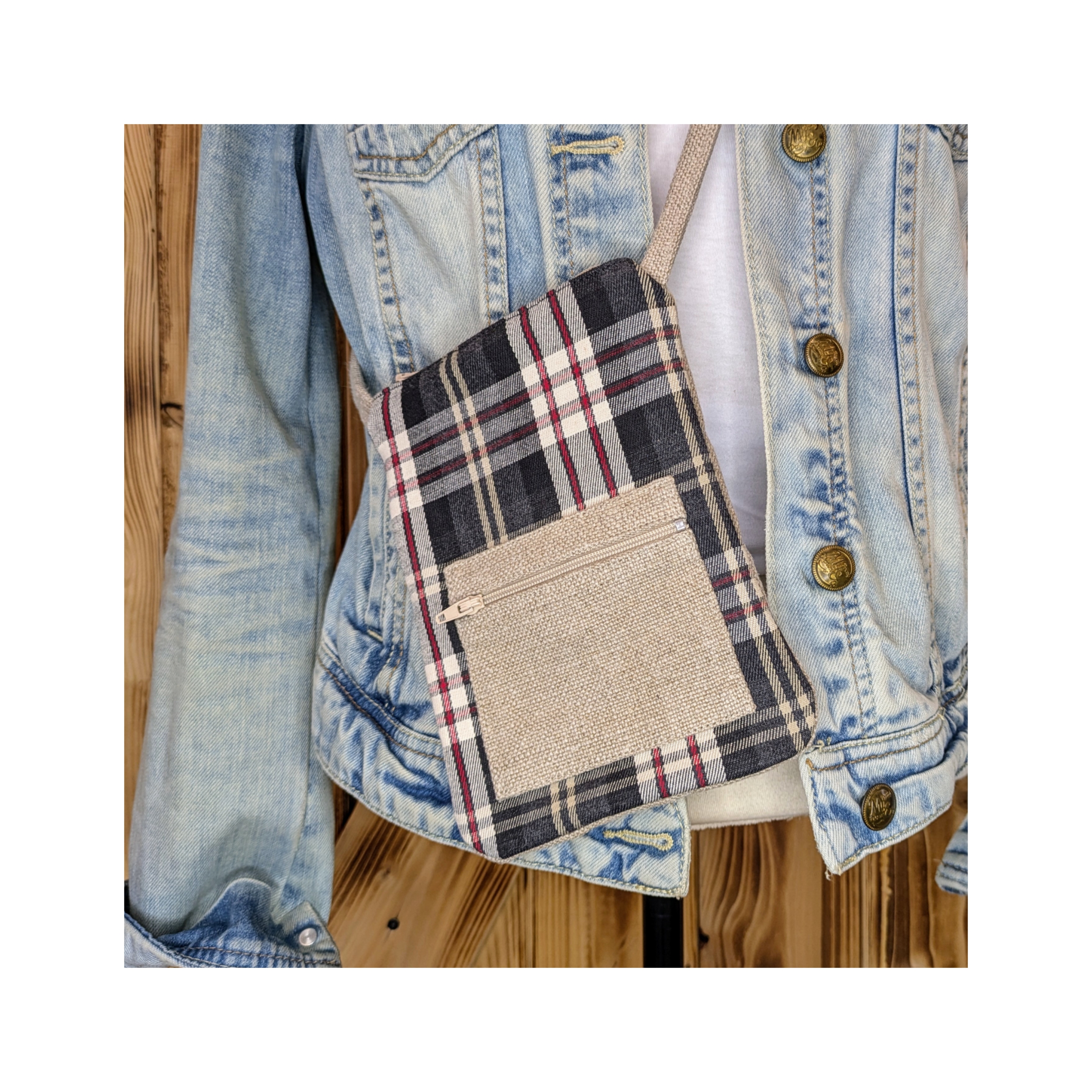 chutes de tissus/sac bandoulière